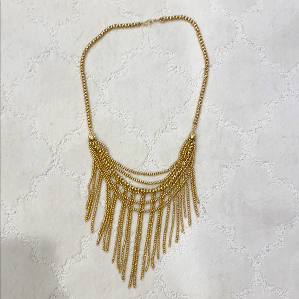 Gold Kendra Scott Necklace- can be worn long/short